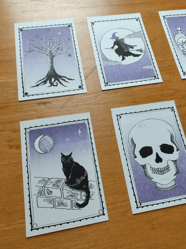 A6 Halloween riso print
