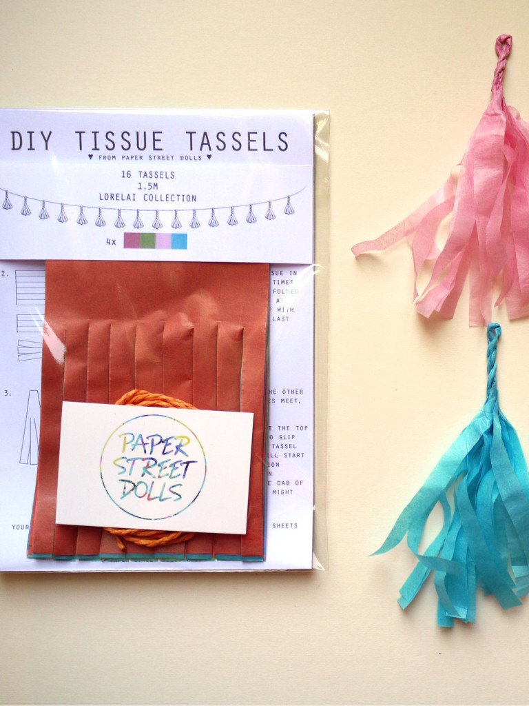 DIY Tissue Tassel kits - Paper Street Dolls