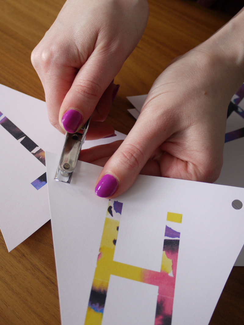 DIY "HAPPY BIRTHDAY!" Bunting