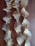 three strands of gold eco tinsel - paper fringed streamer