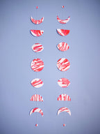Strawberry Moon phases ink wall hanging - SUMMER // LIGHT // JUNE - Paper Street Dolls