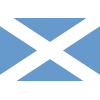 Colourful paper decor made in Glasgow, Scotland with high quality you can rely on. Eco friendly paper garlands, low carbon emissions. Symbol: Flag of Scotland with a blue saltire on a white background