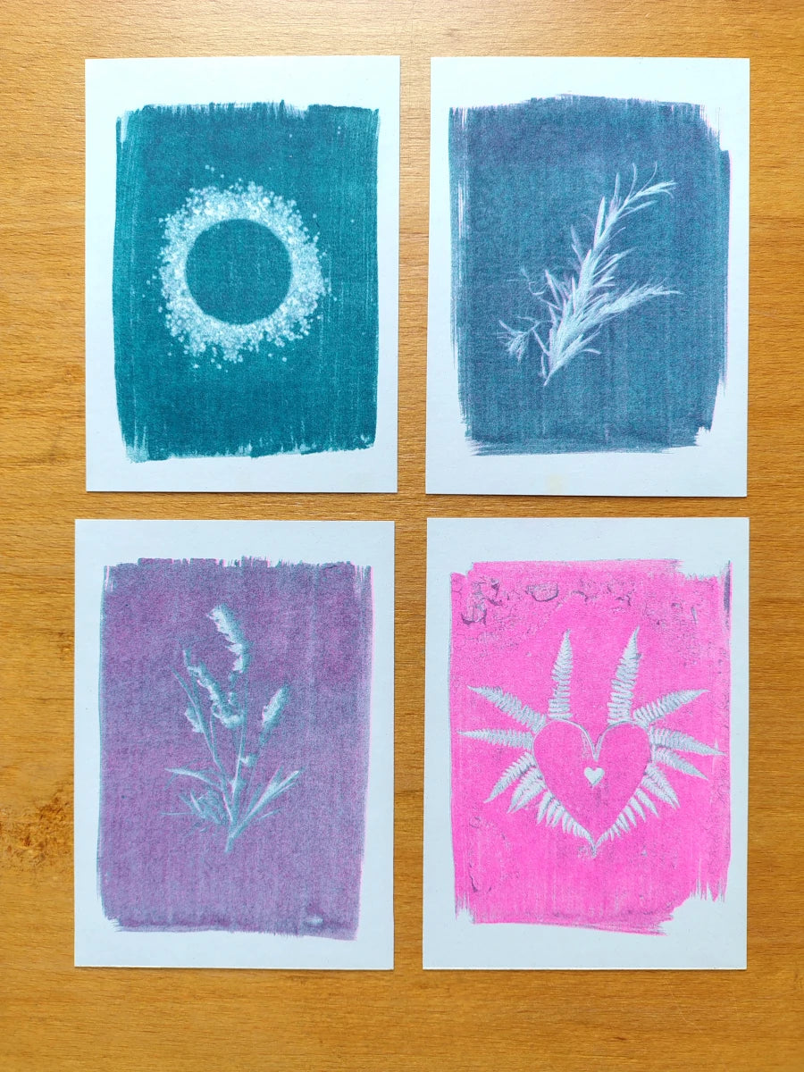 Unique Cyanotypes | Everyday Enchantment | Riso print A6