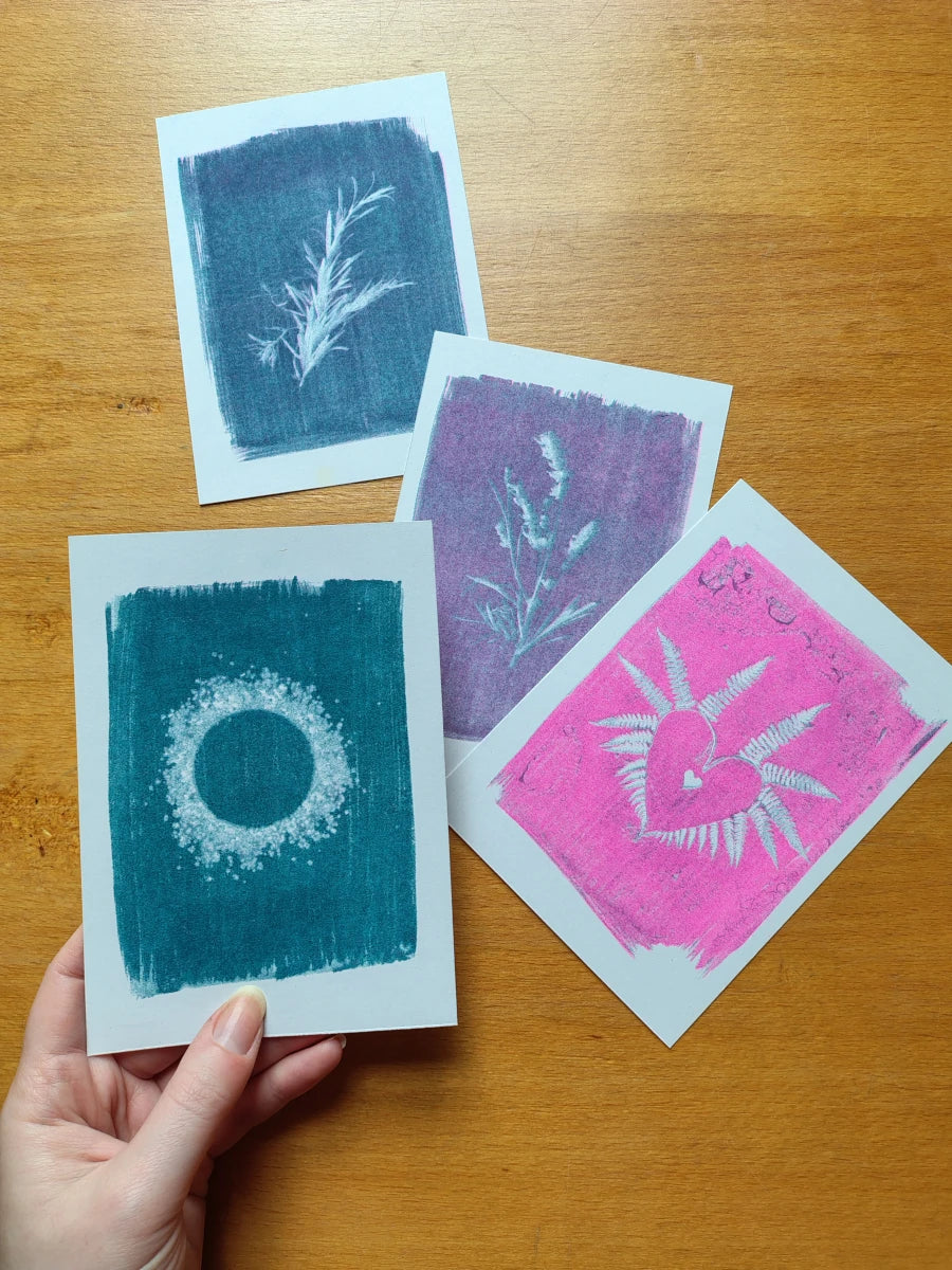 Unique Cyanotypes | Everyday Enchantment | Riso print A6