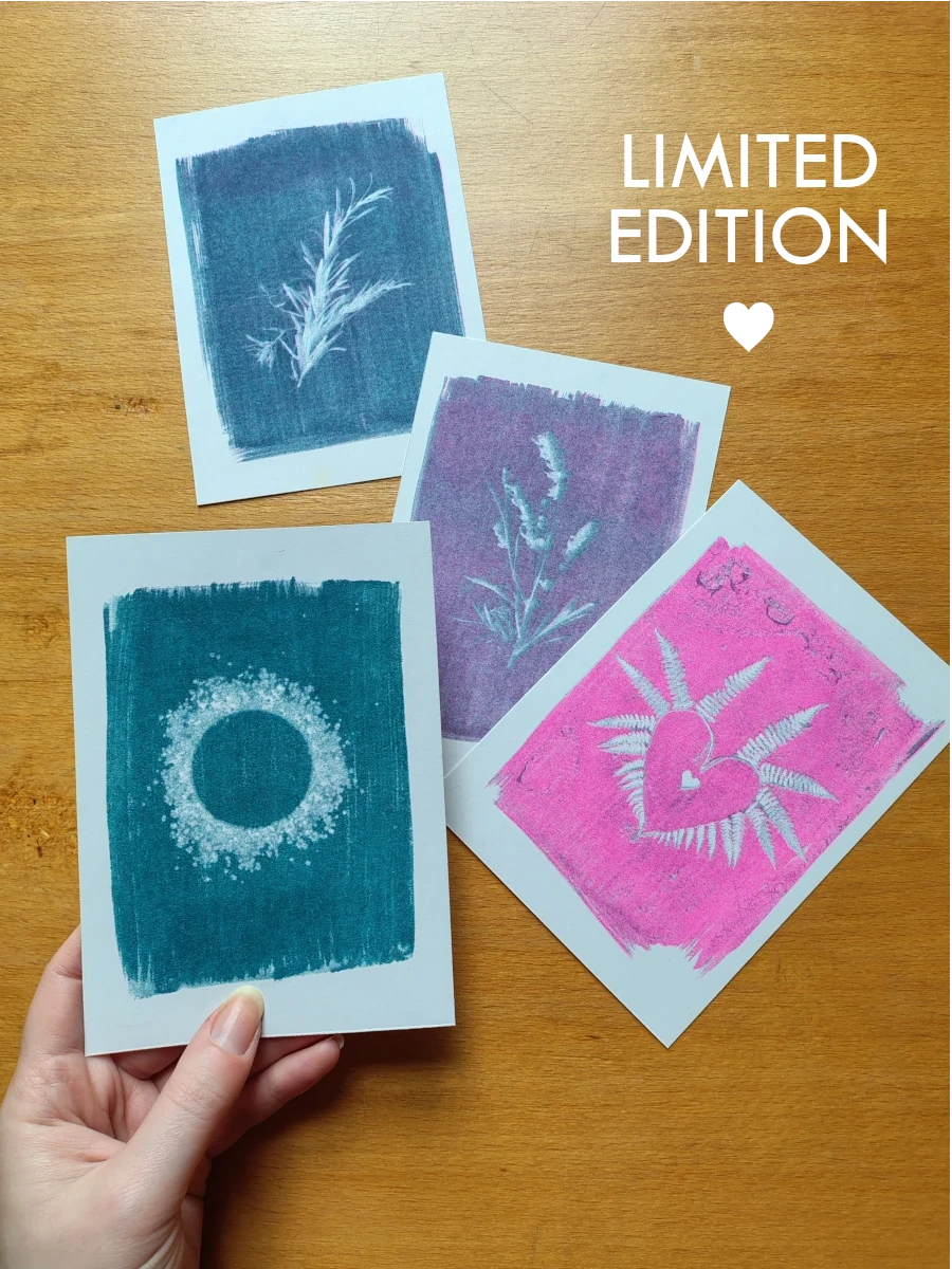 Unique Cyanotypes | Everyday Enchantment | Riso print A6
