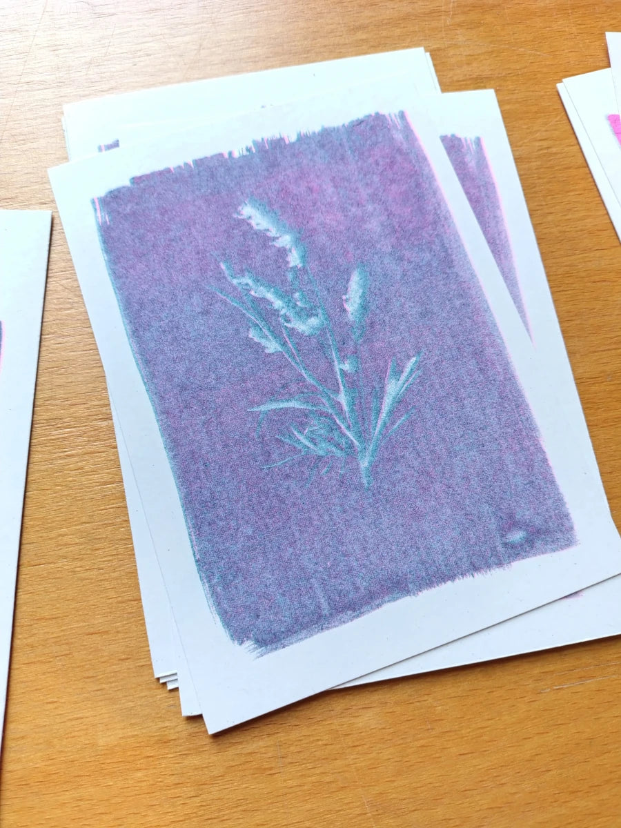 Unique Cyanotypes | Everyday Enchantment | Riso print A6